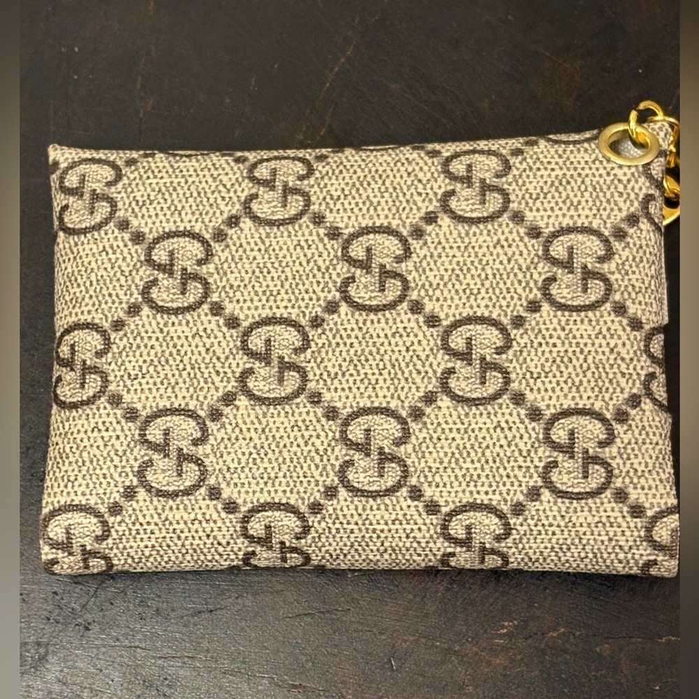 Labubu Keychain & Card Holder Made From Upcycled Gucci Bags With COA - Picture 8 of 13